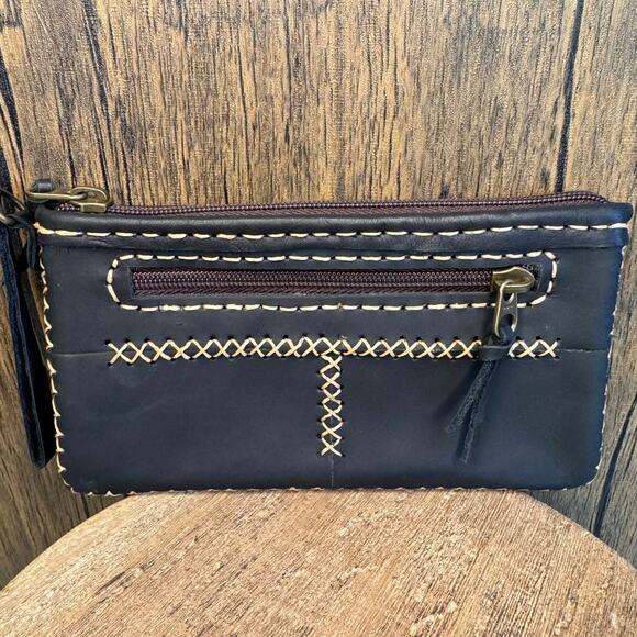 Genuine Leather Wallet Wristlet Cat Purse Card Holder NEW FAST SHIP - Picture 6 of 7